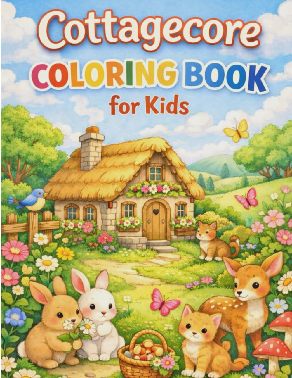 Cottagecore Coloring Book for Kids: A Cute and Cozy Nature Coloring Adventure for Kids