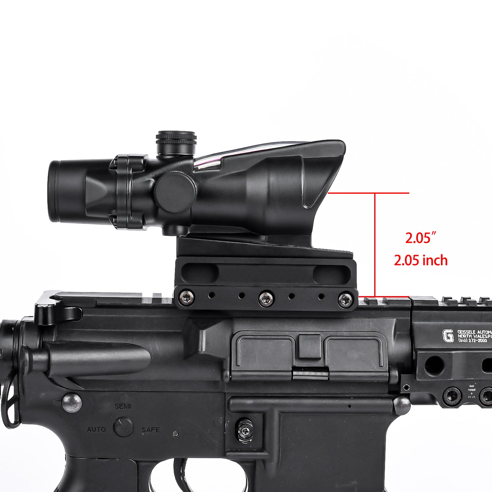 Tactical Scope Optic Base Mount For ACOG VCOG For T2 T1 /RMR Offset