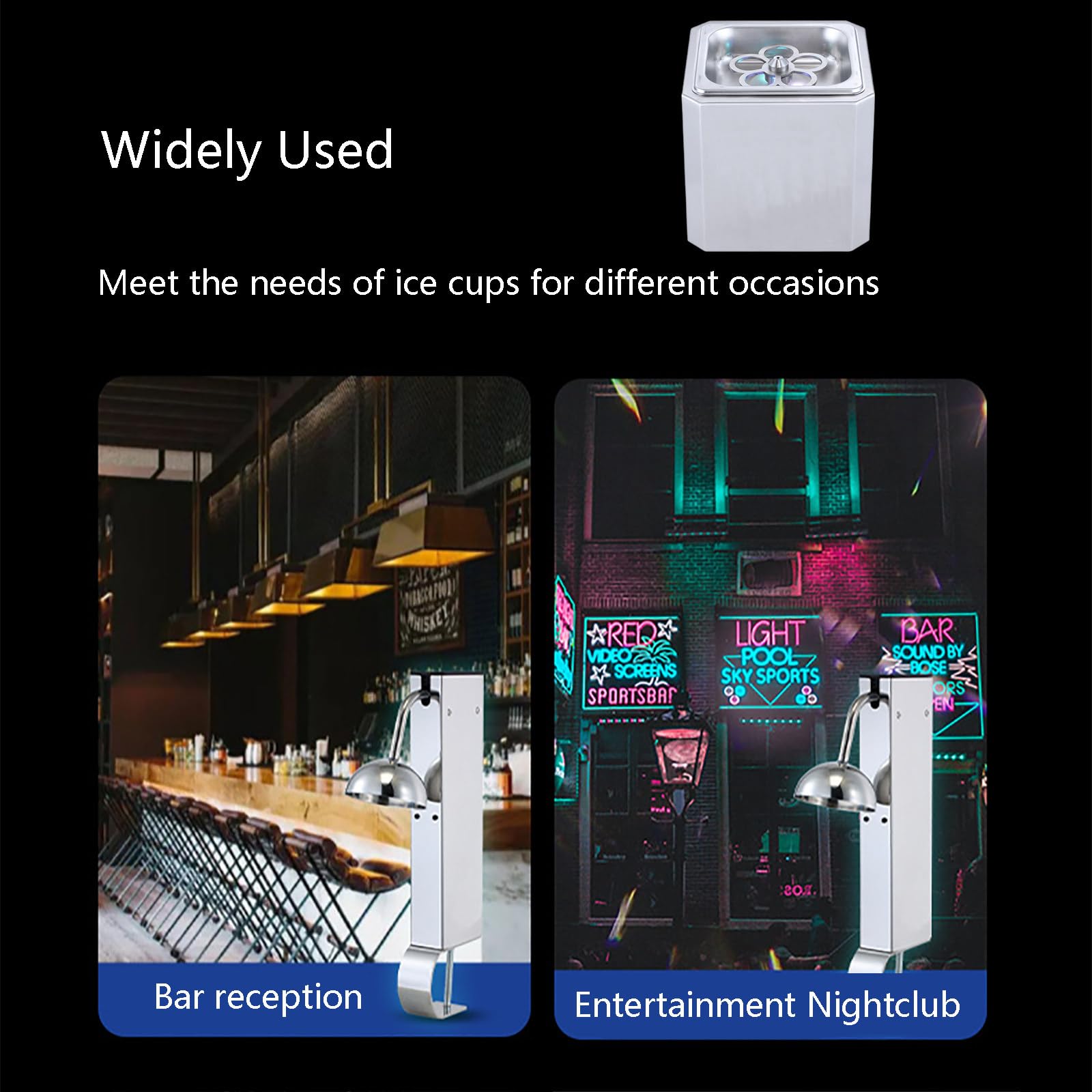 Enfriador de Vidrio instantáneo y Rápido con CO2 para Cerveza, Vino y Bebidas en Bares, Discotecas, Pubs, Restaurantes, Hoteles y Hogar.