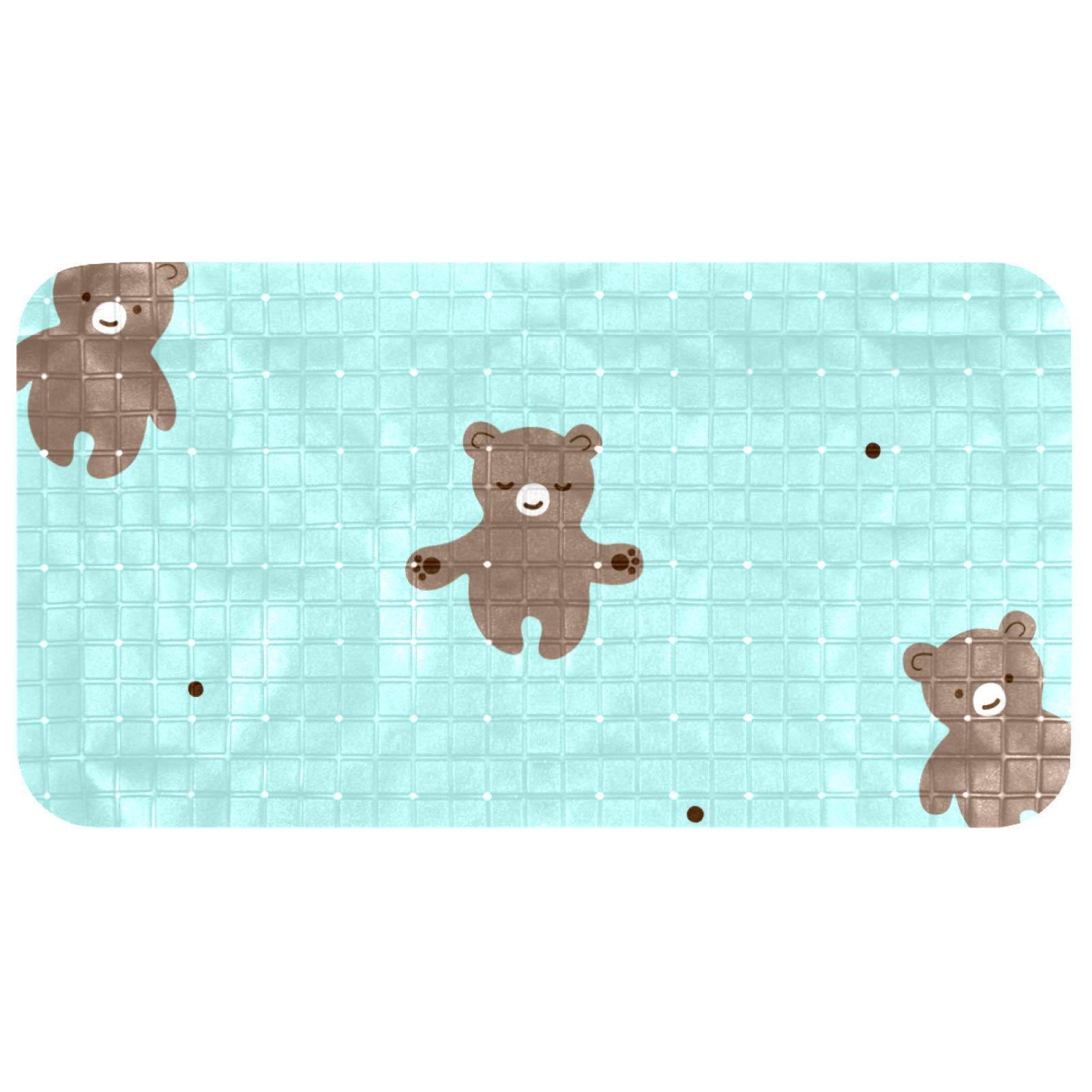 Alfombrilla de ducha antideslizante para niños oso pequeño en baños pequeños Safe