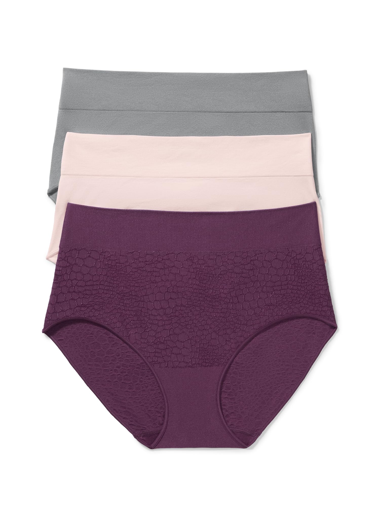 Warner's Women's Blissful Benefits Women's Dig- Free Seamless Stretch Hi-waist 3-pack Brief