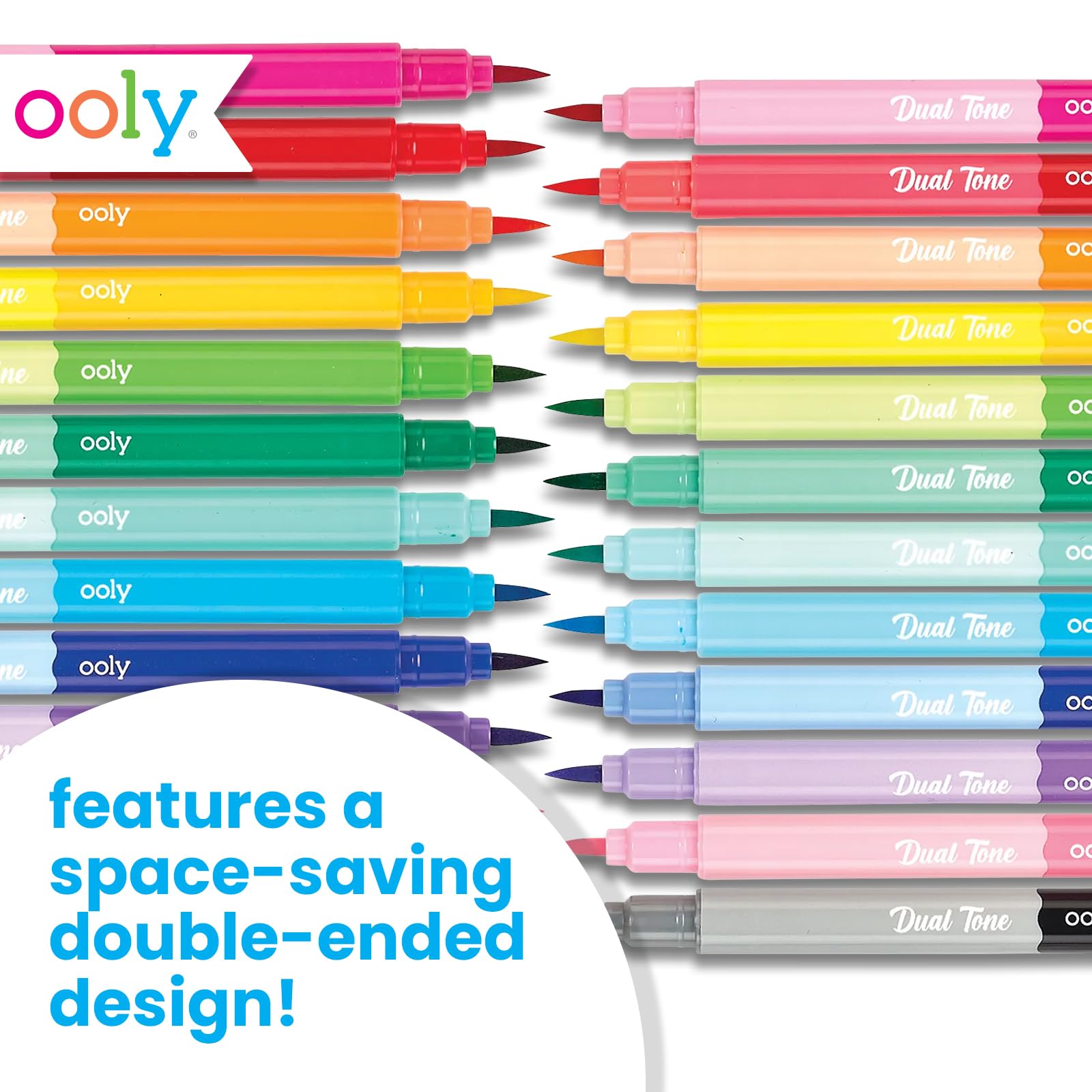 Snapklik.com : Dual Tone Double Ended Calligraphy Markers, 12 Brush Tip ...