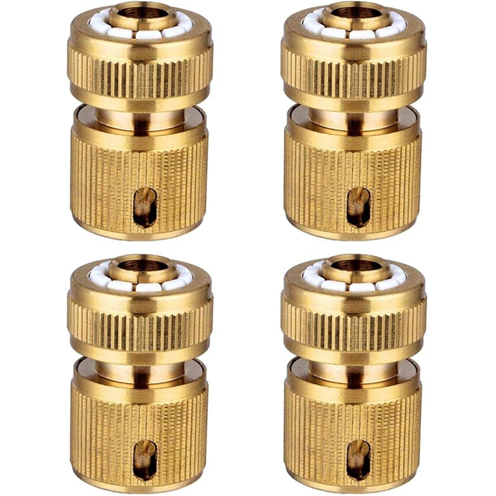 Schlauchverbinder Schlauchverbinder, Schlauchende, Schnellkupplung, 1/2 Zoll Schlauch, for Gartenarbeit, Hausbewässerung, Autowäsche für Garten(4 PCS)