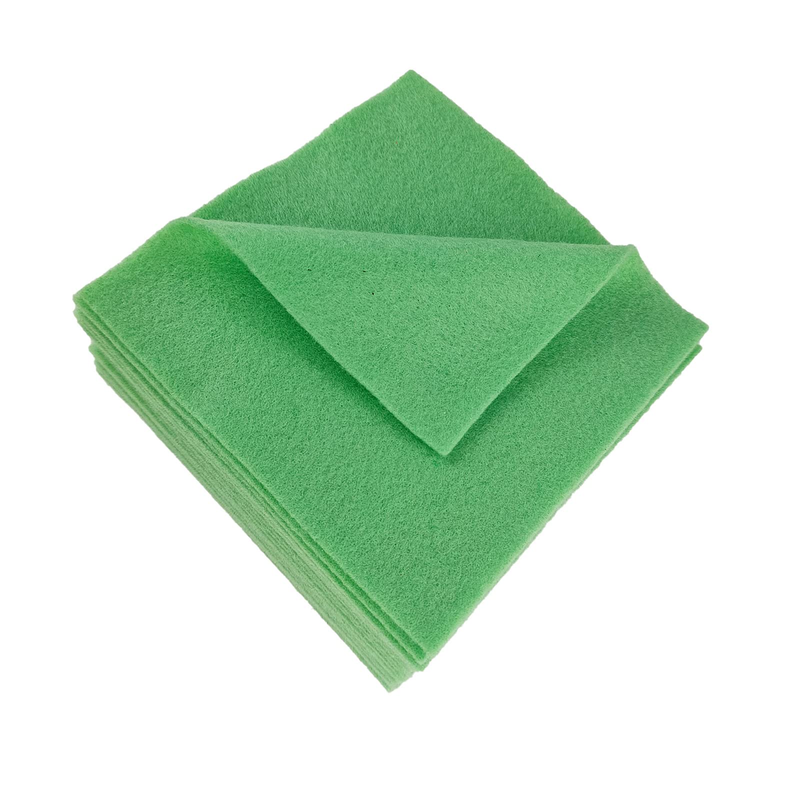 Jtnohx Light Green Soft Felt Sheets, Flexible Felt Fabric For Handwork, 1.4Mm 30X30cm Craft Fabric For Diy Craft And Sewing Projects
