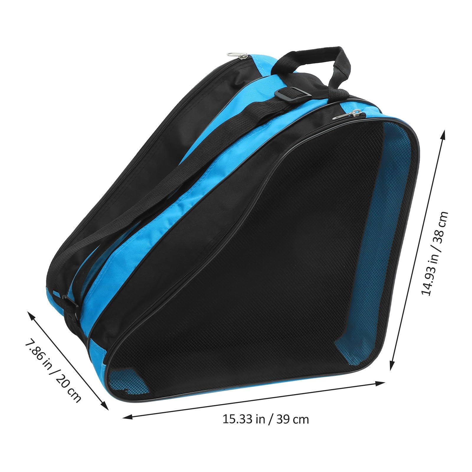 GLEAVI Borsa per Pattini da Ghiaccio in Oxford Nero 2 Pezzi | Uso Esterno, Design Semplice e Pratico, per Riporre Scarpe e Altri Oggetti Separatamente