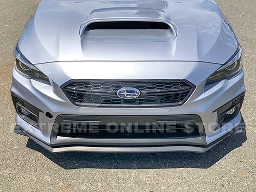Miniatura 3 de Repuesto para Subaru Impreza WRX y STi 2015-2021  Imprimación de polipropileno estilo V-Limited Negro Parachoques delantero inferior Divisor de