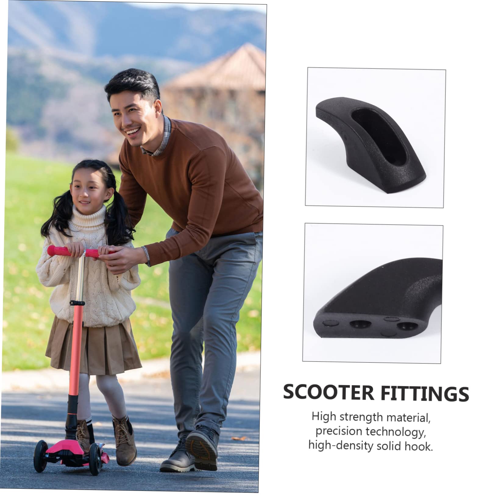 Abaodam Gancio Anteriore per Monopattino Elettrico Metallo Accessorio Robusto per Scooter Facile Installare