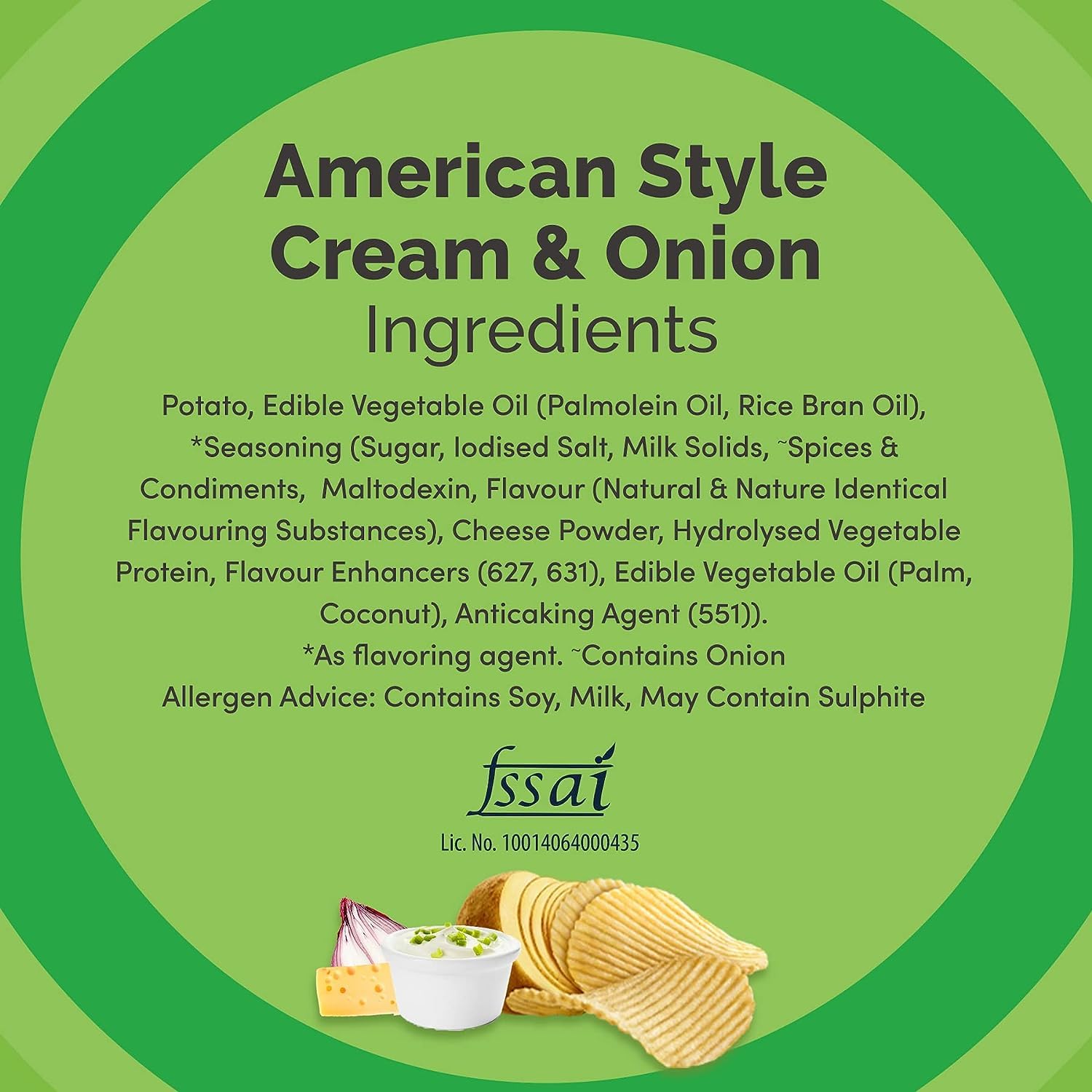 Lay's Potato Chips 48 Gram, American Style Cream & Onion Flavour, Crunchy Chips & Snacks (Weight May Vary) - Image 4 thumbnail