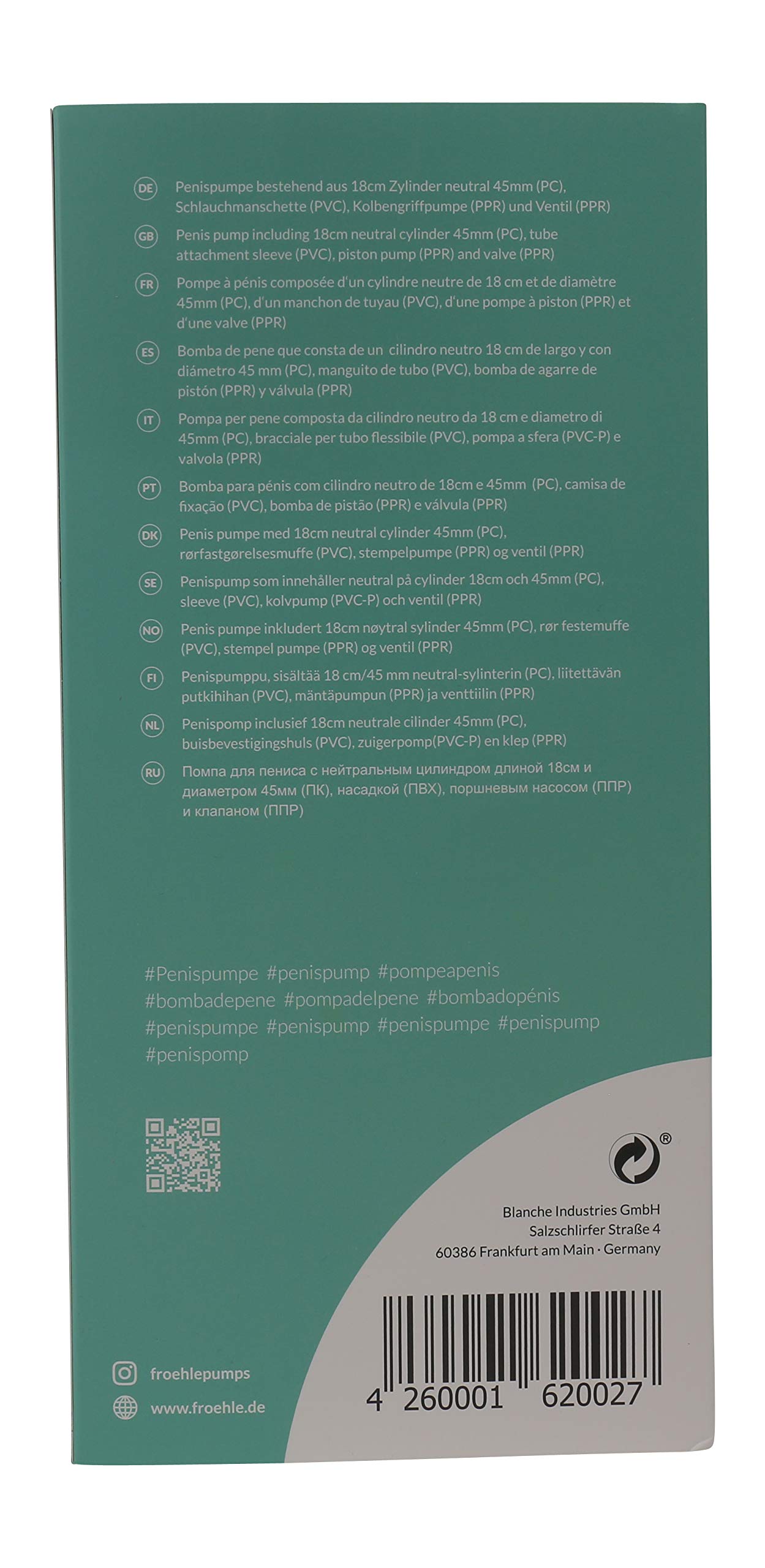 Fröhle Pompa del Pene M Professionale - 180 g