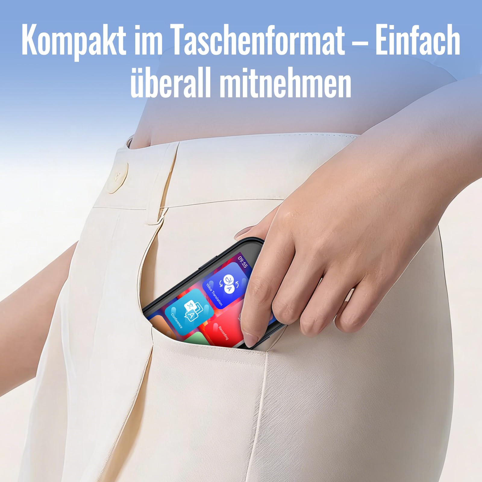 SKARA Sprachübersetzer Gerät, 137 Sprachen & Akzente, Offline-, WiFi- & Foto Übersetzung, Echtzeit Übersetzer