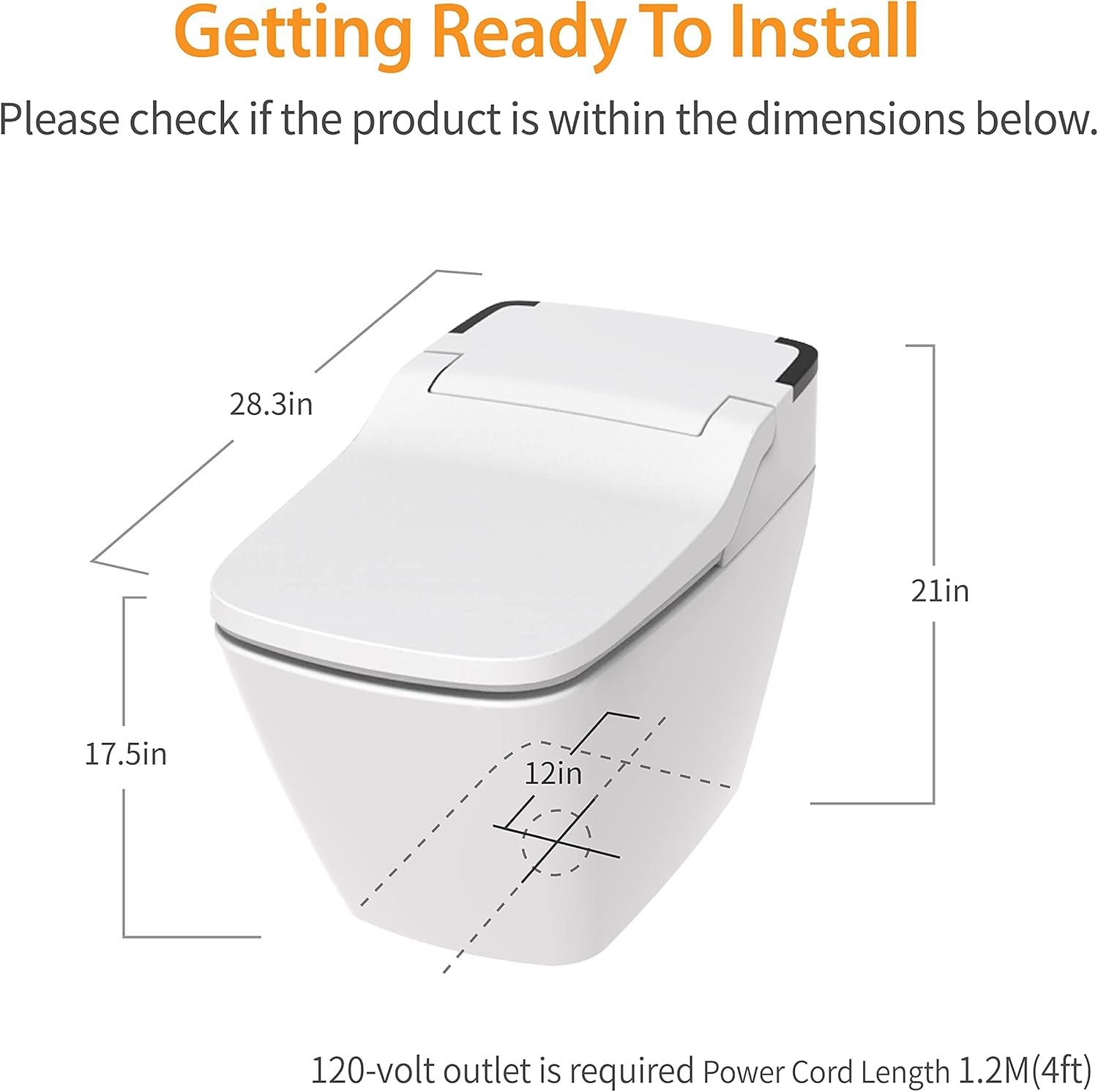 Amаzіng 🔥 VOVO STYLEMENT TCB-090S Smart Bidet Toilet, One Piece Toilet with Auto Dual Flush, LED Nightlight, Heated Seat, Warm Water and Dry, Made in Korea