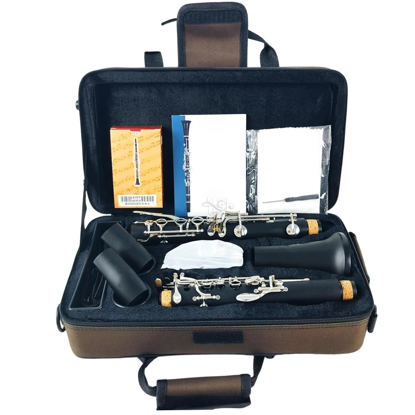 Początkujący Klarnet Klarnet Z Twardą Gumą BB Tone 17 Klawiszy Instrumenty Muzyczne Dęte Drewniane