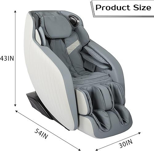 Miniatura 3 de PayLessHere Sillón de masaje de cuerpo completo, gravedad cero SL-Track reclinable elástico con altavoz Bluetooth 3D con terapia de calor integrado