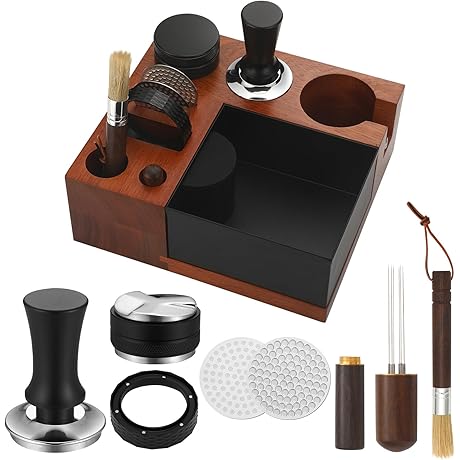 Wenqik 8 in One 58mm Espresso Knock Box: Ultimate Espresso Organisation and Convenience