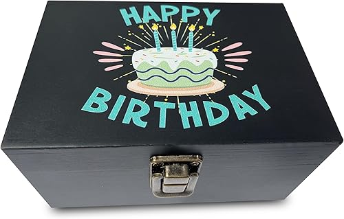 Caja de madera para fiestas o truco o trato, decoración de calabaza y fantasmas felices, caja de memoria para fotos, caja de recuerdo decorativa con