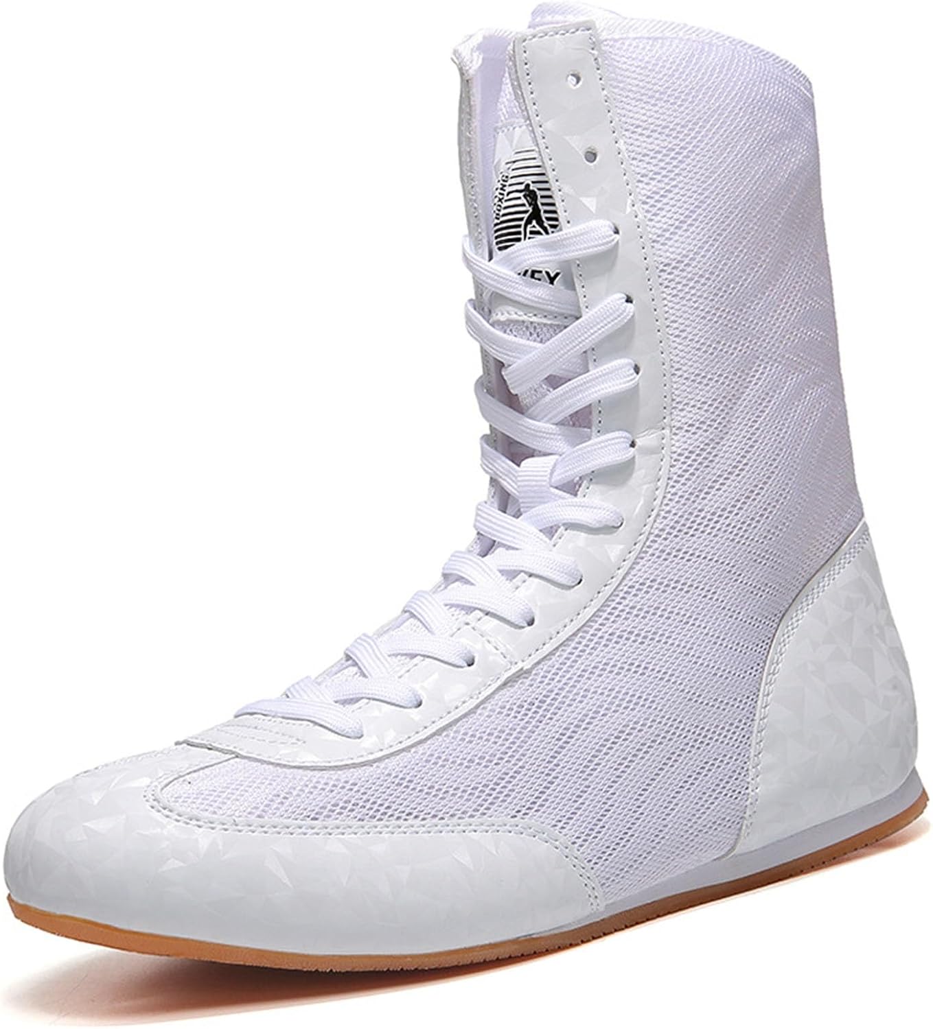 メンズおよびユースプロレスシューズ、ハイトップボクシングシューズ、キックファイティングボディービルレスリングブーツ、大人用メッシュフ