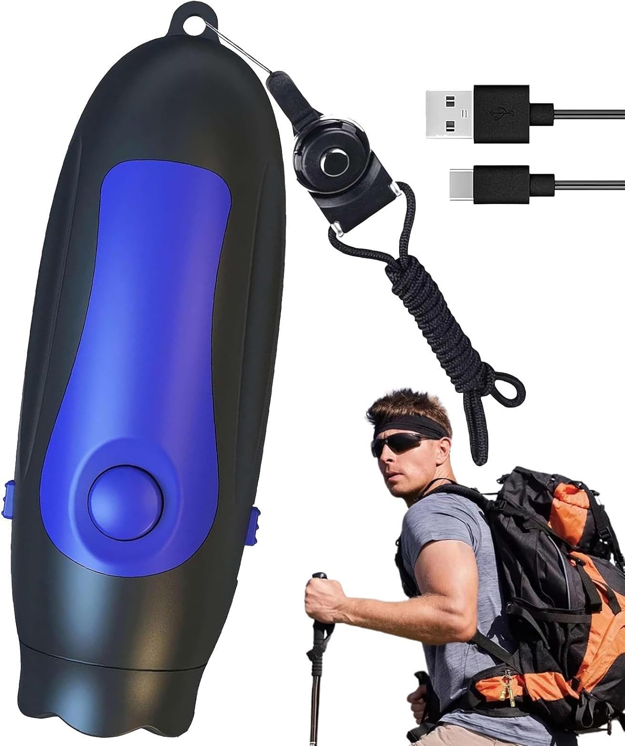 Electronic Whistle,3 Volume Lifeguard Whistle - Multifunctional Rechargeable Gear for Soccer Football Hiking Sporting Events Lifeguard Duty