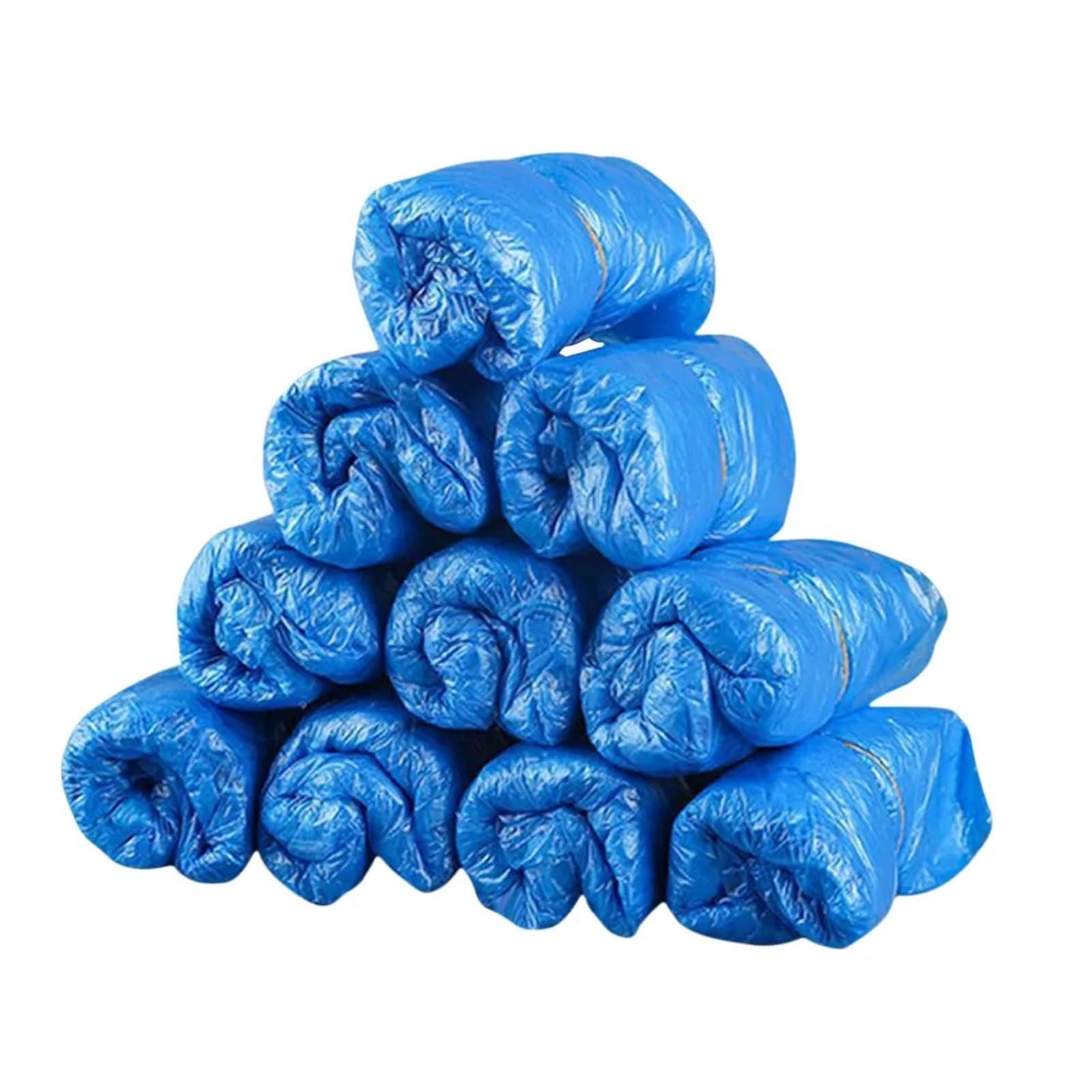 WEOKDFHA Shoe Covers 100pcs Waterproof Boot Covers Plastic Shoe Overshoe Blue Rain Carpet Cleaning Household