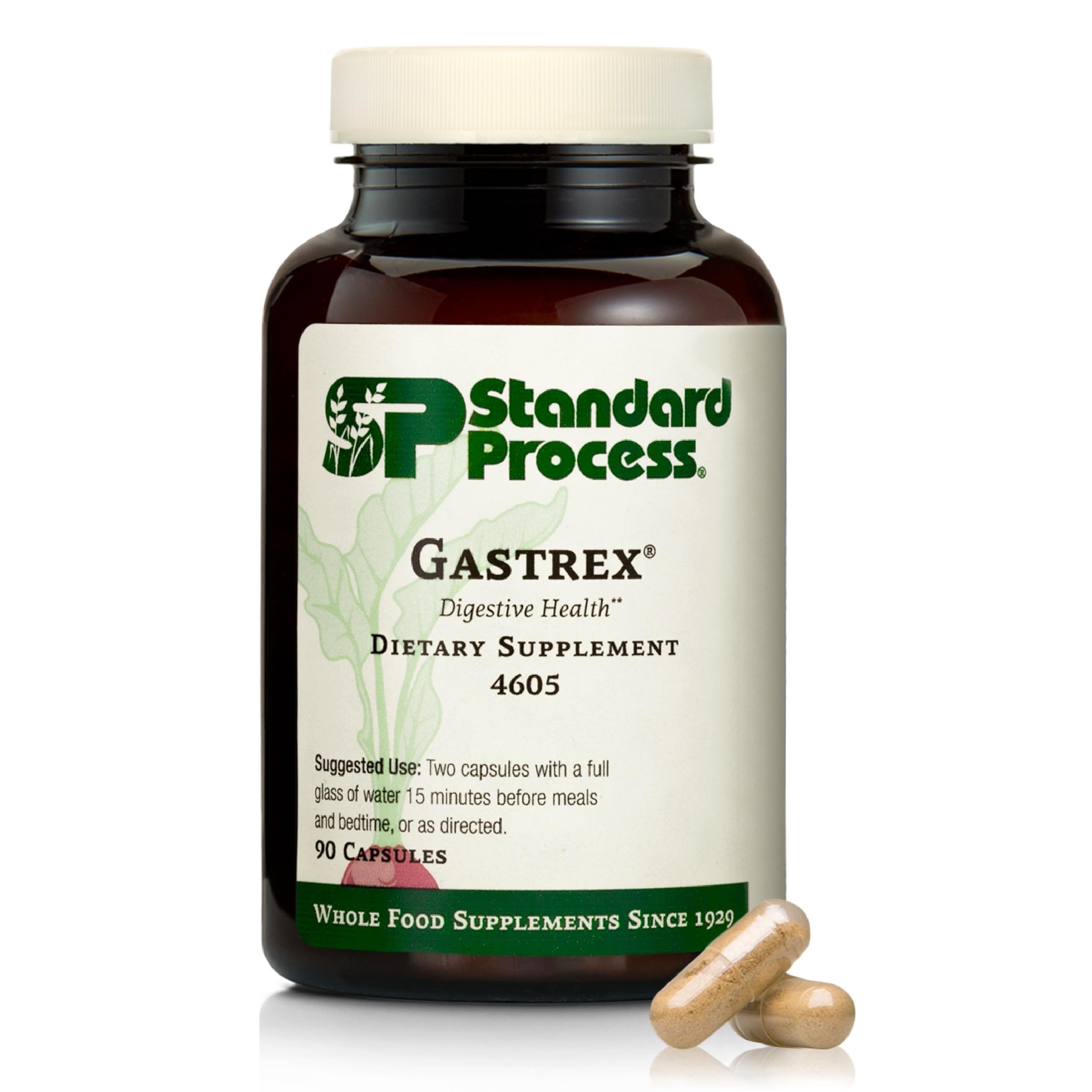 Standard Process Gastrex, Digestion & GI Tract Support, 90 Capsules