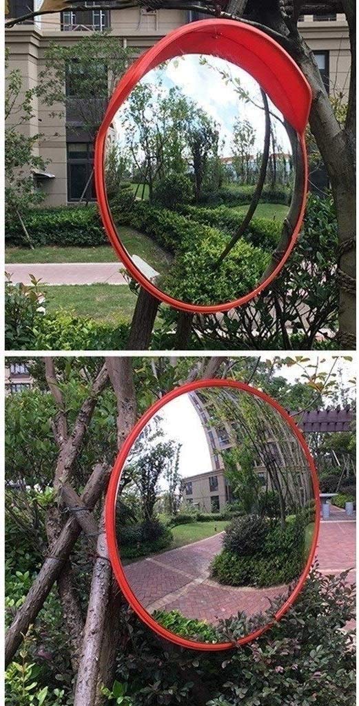 Espejo de Seguridad para tráfico, Convexo, con Amplio Campo de visión y Lente Gran Angular, irrompible para almacén (tamaño: 60 cm)