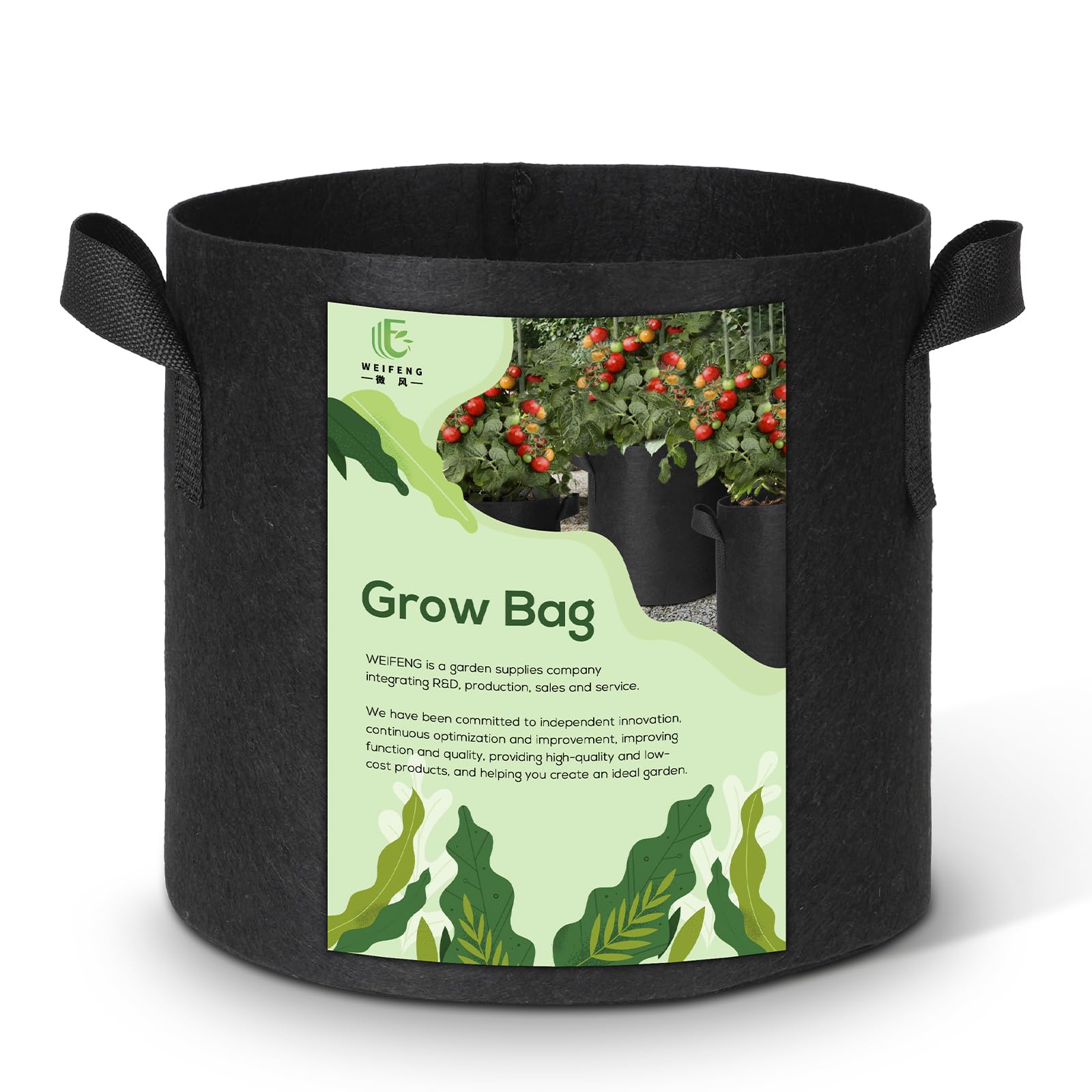 WEIFENG 3Pack 50 Gallon Grow Bags Outdoor Plant Pots with Handles Potato Grow Bags