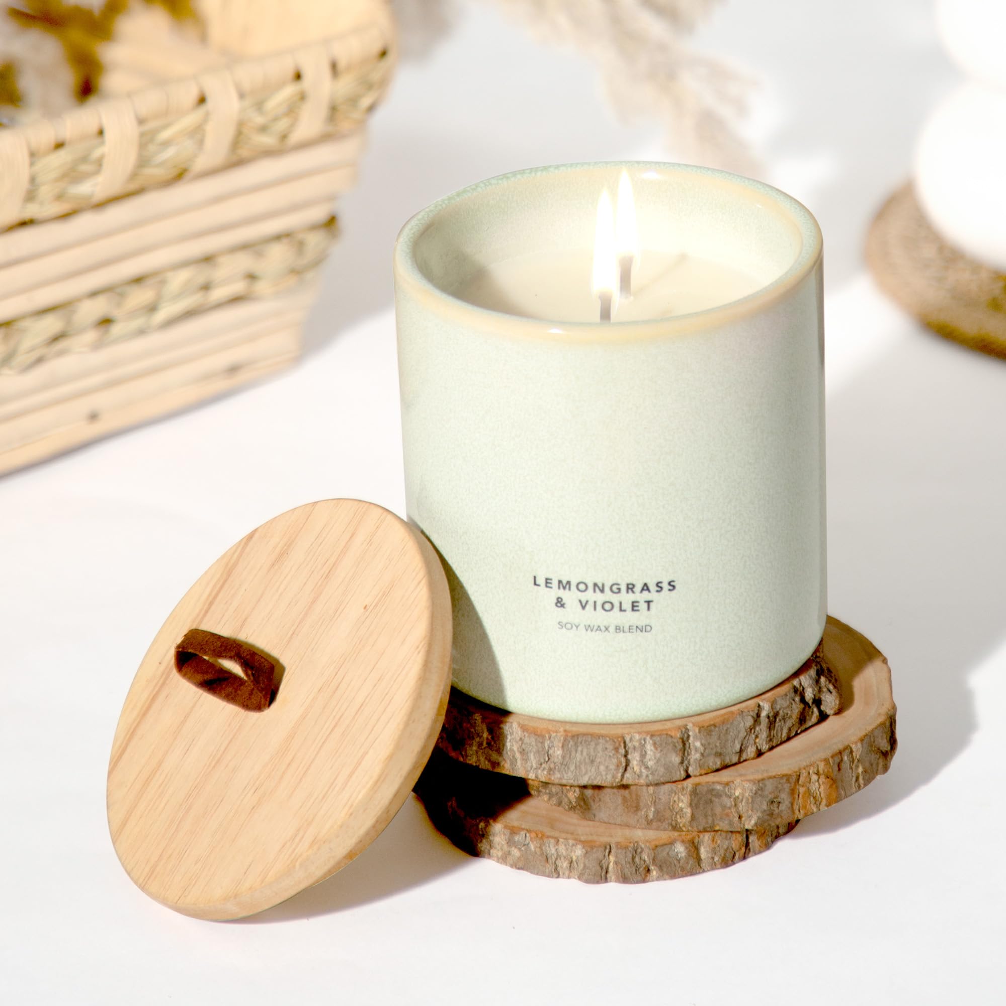 Anko Scented Candles for Gifting (250Hrs Burn Time) | Reactive Green Perfume Candles for Bedroom | Home Décor Items For Living Room | Diwali Decoration Items For Home Décor | Diwali Décor Diwali Gifts