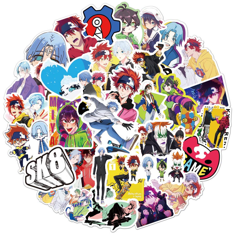 SK8 The Infinity Sticker Pack 100pcs, Vinyl Sticker for Water Bottles Laptop Skateboard Notebook Gift for Adults Kids Teens