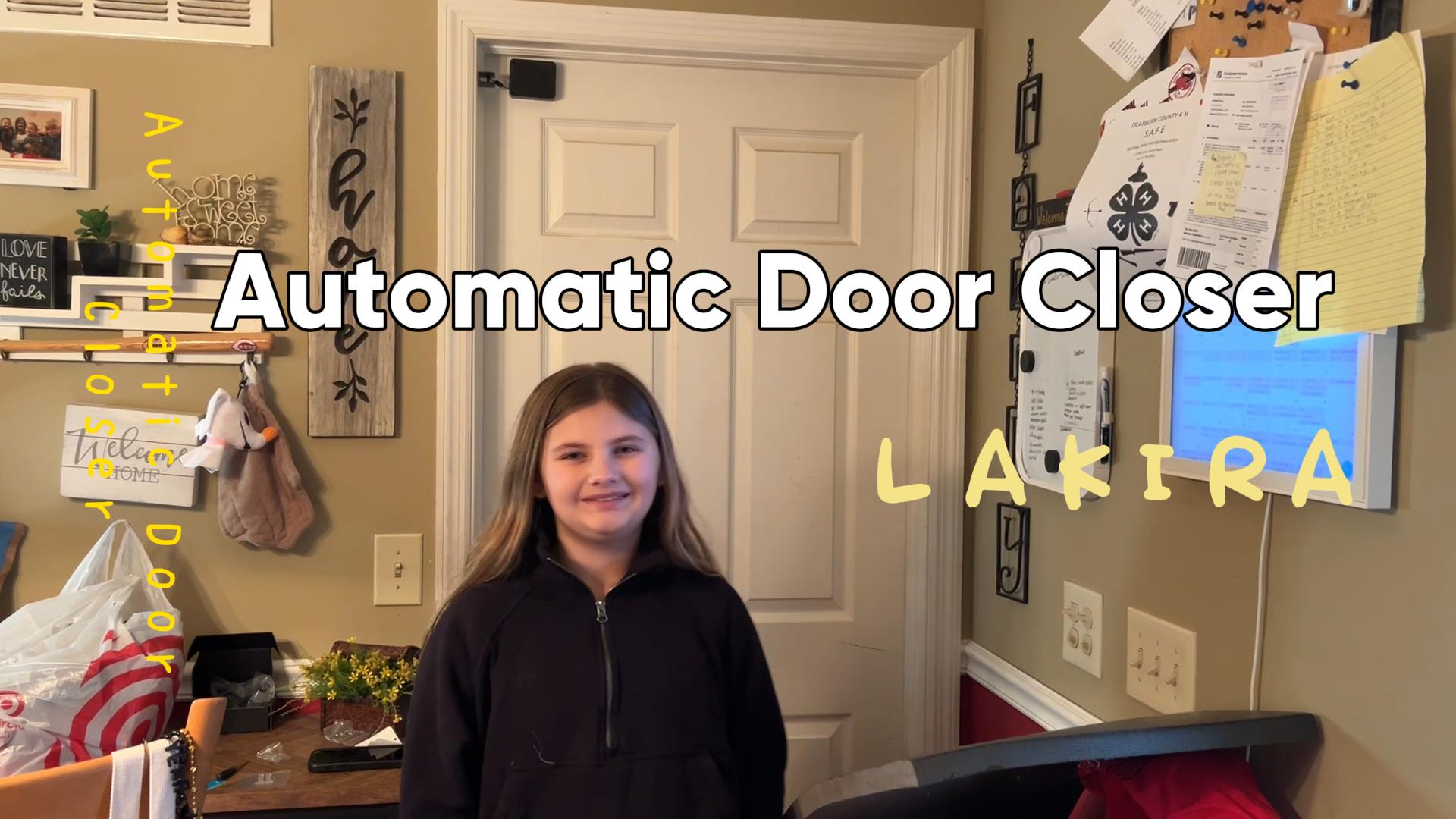 LAKIRA Retractable Automatic Door Closer with Anti-Slam Function