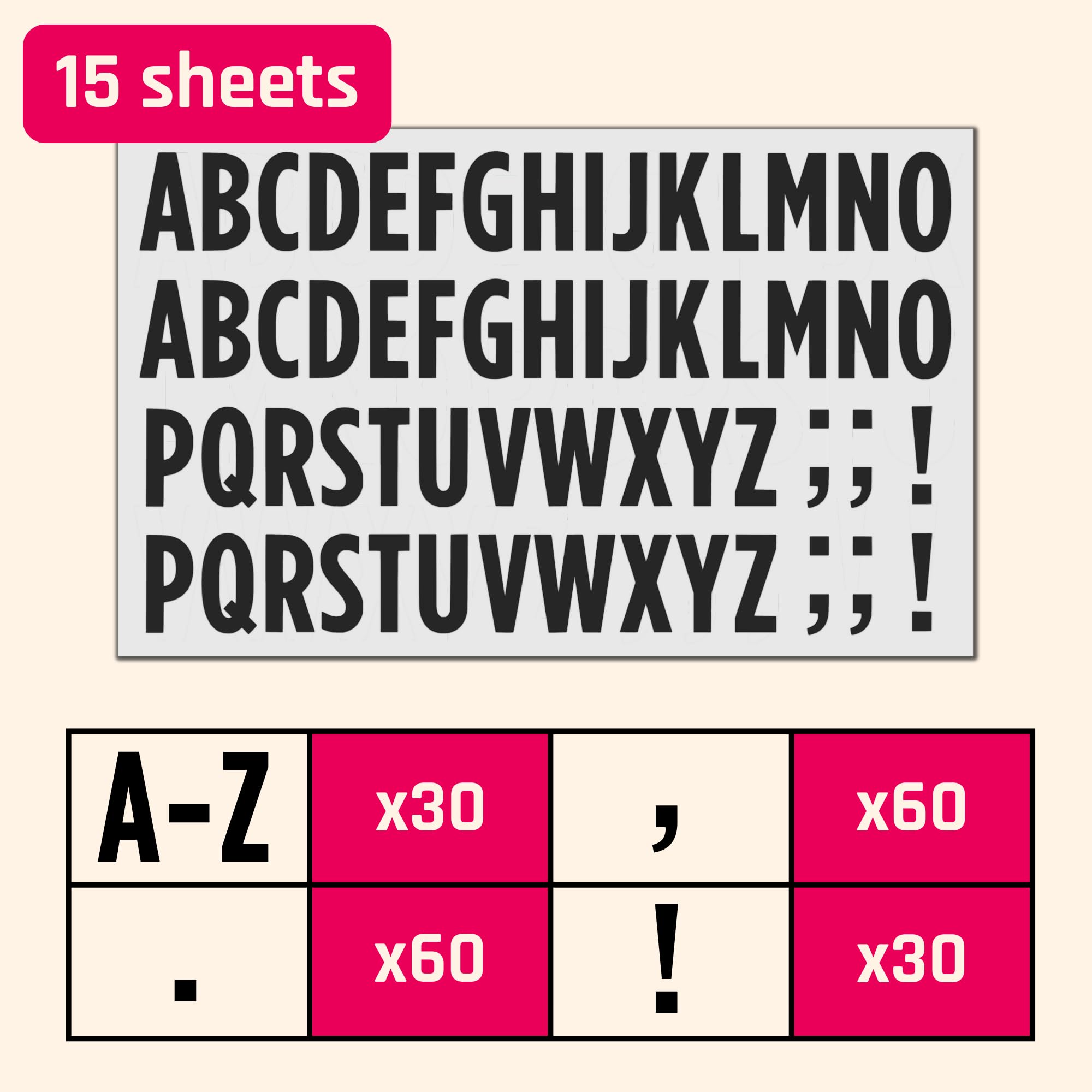 Artemio Sticker Lettere Adesive Argento - 11040040 - Foto 10