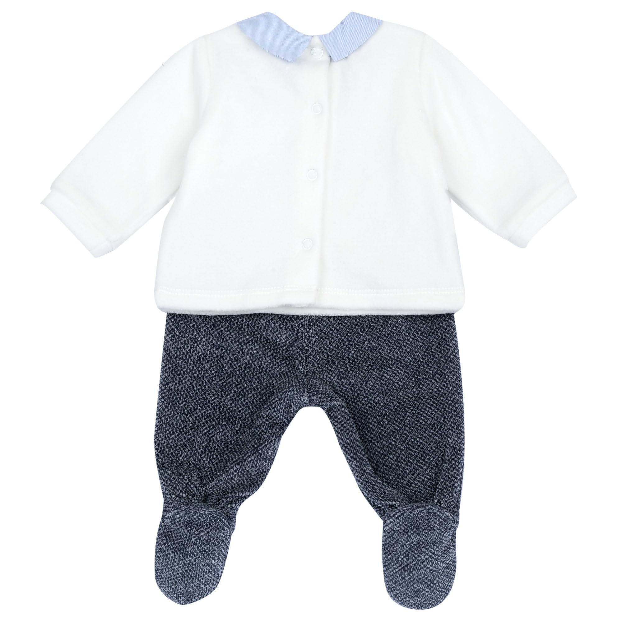 Chicco, Completo Neonato, Set Coprifasce e Ghettine in Morbida Ciniglia, Abbigliamento Bambino 0-24 Mesi, Designed in Italy