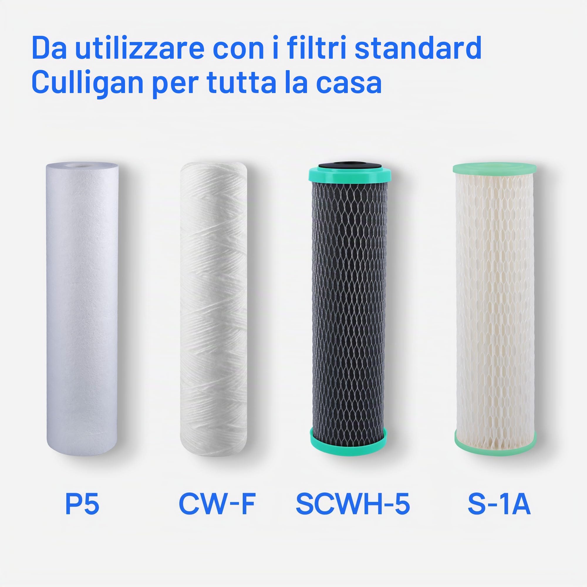 Culligan WH-S200-C Sistema di filtrazione dell'acqua per sedimenti per tutta la casa, trasparente