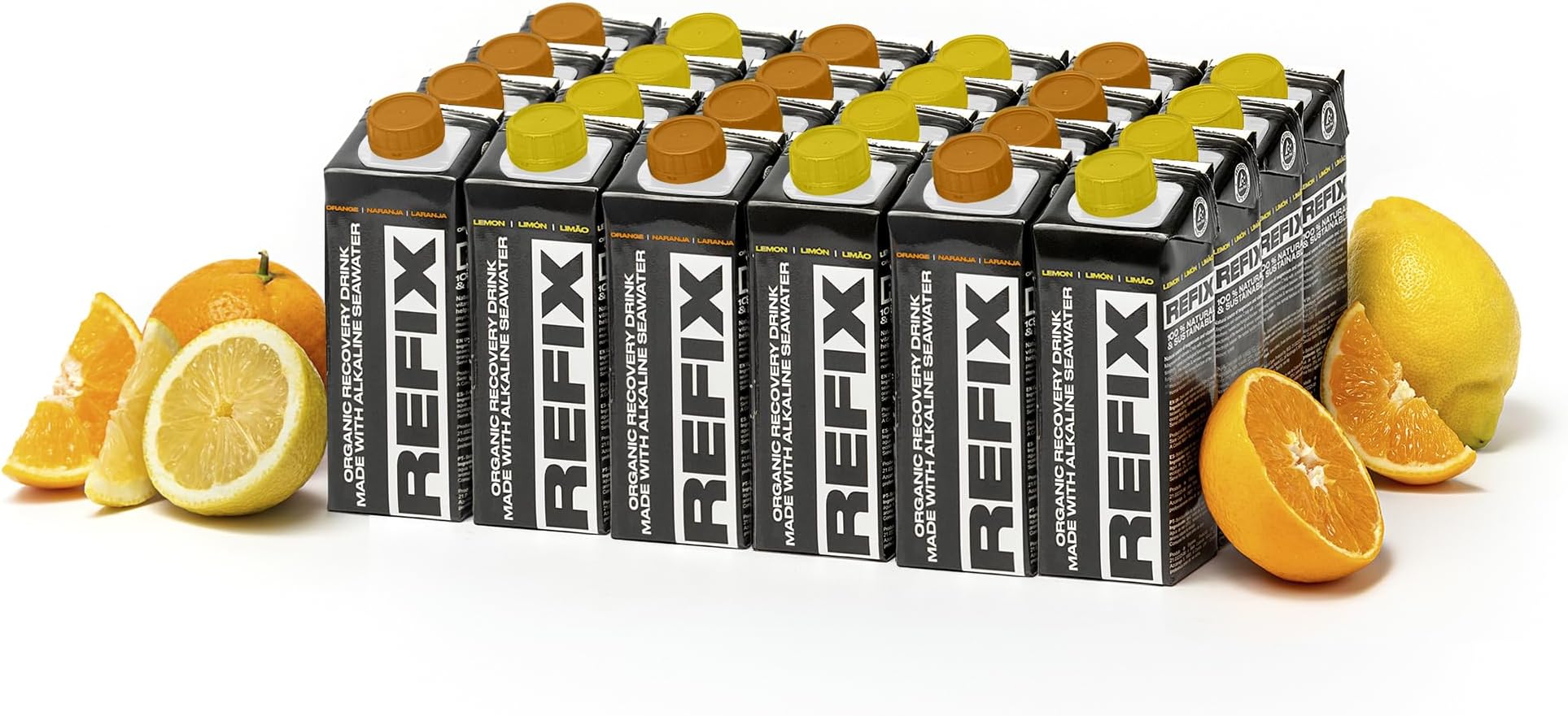 Mixed pack Orange & Lemon 24 Tetrapak 250ml - Organic Recovery Drink