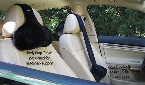 Miniatura 3 de Body Prop VisionX Products - Almohada ajustable sobre el asiento con relleno de casco de trigo sarraceno (clásica (26 pulgadas), marrón)