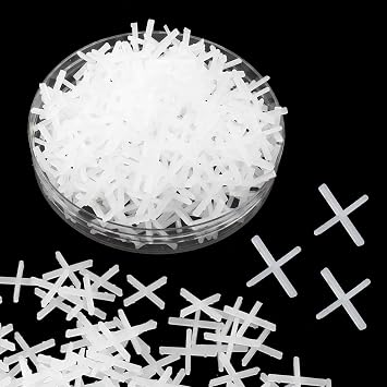 500 Pcs 1/16 Wide Tile Spacers Wall Floor Cross Spacers Tiles Leveler Spacers for Ceramic Tile, Stone Installation