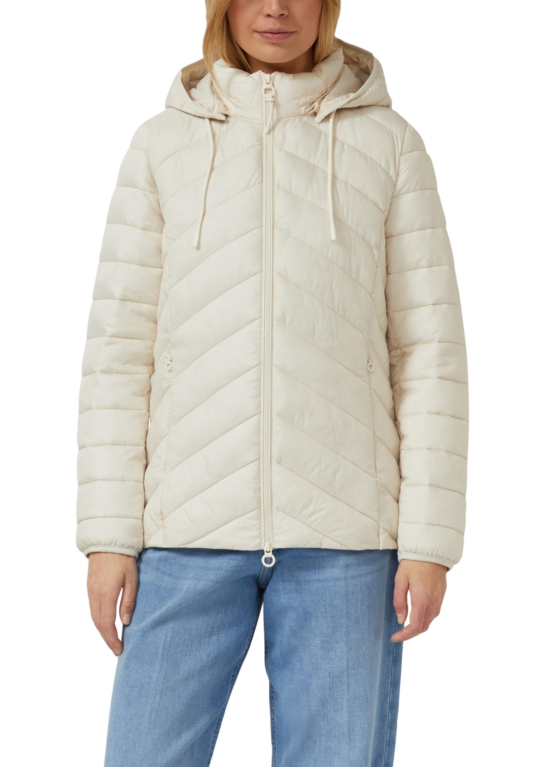 s.Oliver Gesteppte Jacke mit abnehmbarer Kapuze im Slim Fit