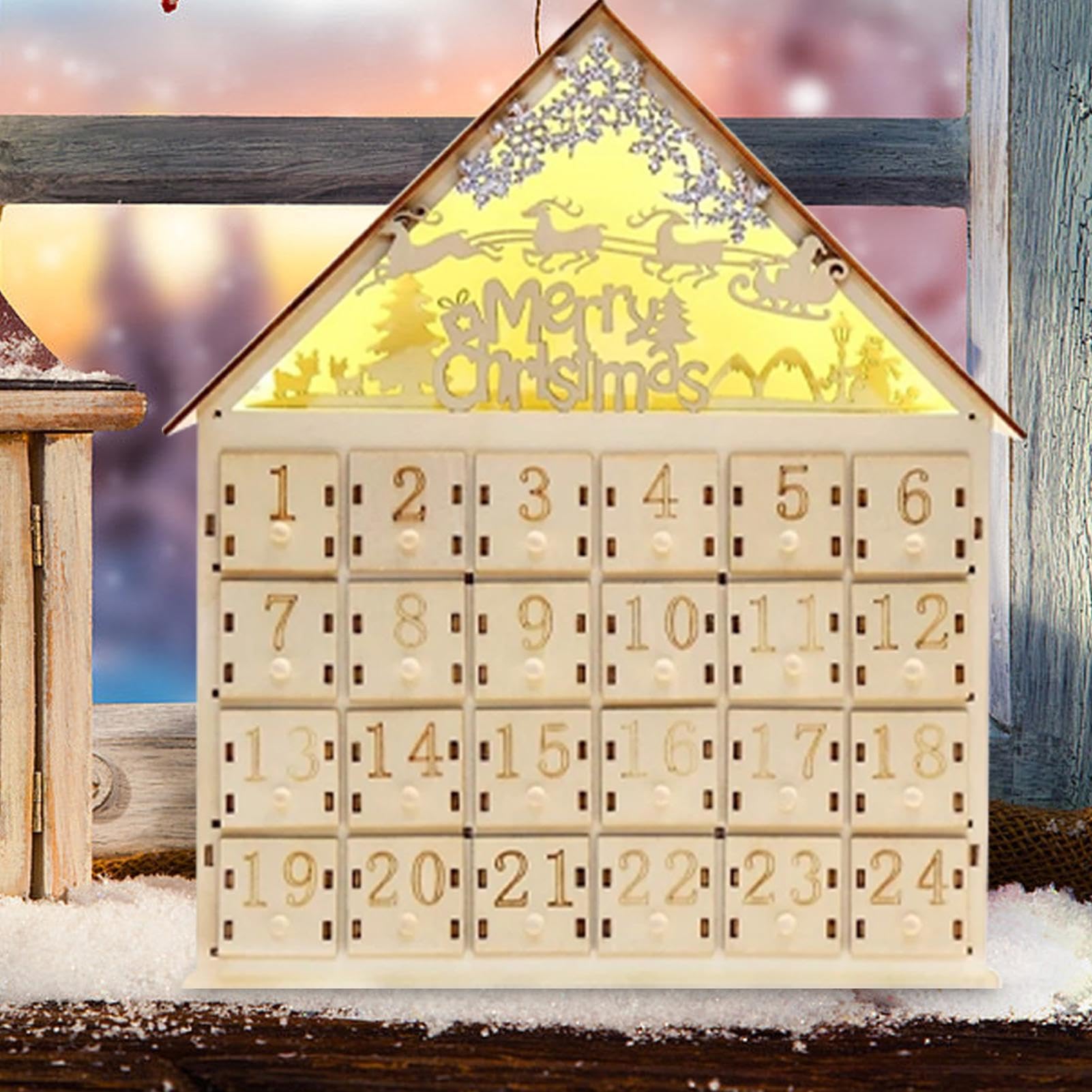 Adventskalender-Box, Weihnachtskalender-Countdown | 24-Tage