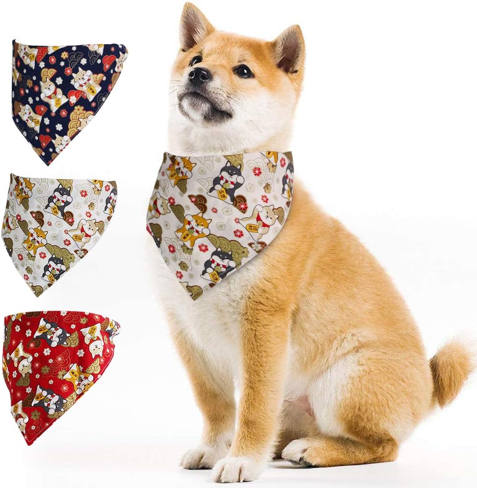 Amazon Goasis 犬用バンダナ 3点セット 唐草模様 招き柴犬模様 ペットバンダナ 首輪 猫用 アクセサリー スカーフ よだれカバー 洗いやすい 食事用 お散歩 お出かけ 伝統的和柄 首周り30 50cm Goasis ペット用品 通販 Amazon Goasis 犬用バンダナ 3点セット 唐草模様 招き柴犬模様 ペットバンダナ 首輪 猫用 アクセサリー スカーフ よだれカバー 洗いやすい 食事用 お散歩 お出かけ 伝統的和柄 首周り30 50cm Goasis ペット用品 通販