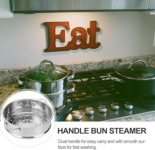 Miniatura 5 de DOITOOL Soporte de acero inoxidable para vaporizador con asa - 6.3 in Dim Sum Steamer Pot y cesta