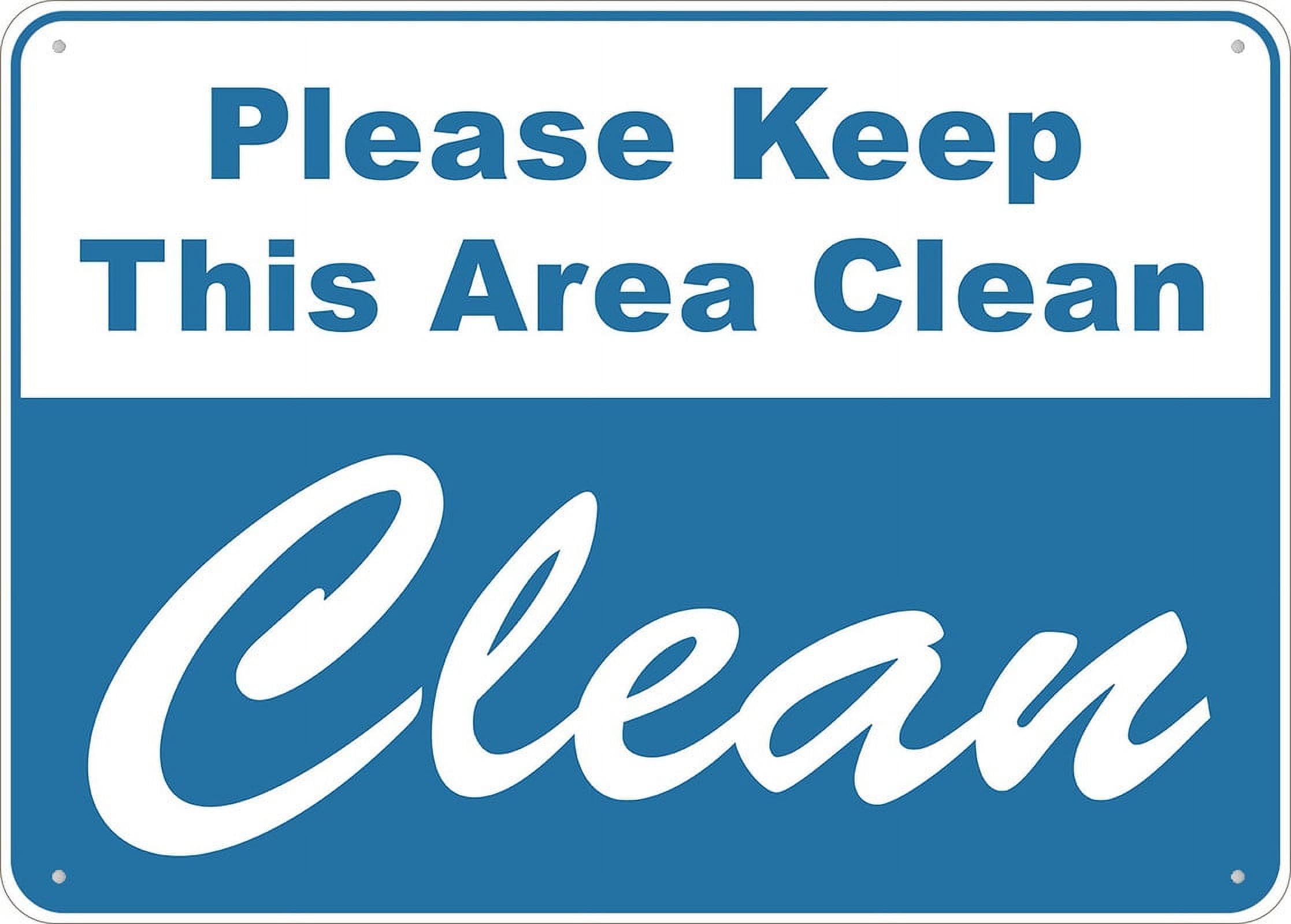 peiyeety Please Keep This AreaSign - 8"x12" Rust Free Aluminum, Outdoor/Indoor For Home/Business/Yard