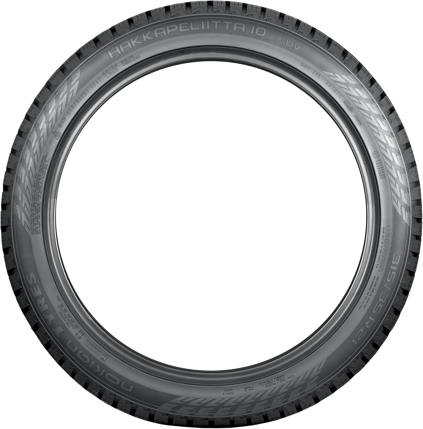 Nokian Tyres Hakkapeliitta 10 SUV 285/45 R 22 114T XL Studded Winter Tire