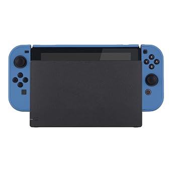eXtremeRate PlayVital Cover for Nintendo Switch, Protective Case Protector for Switch - Shock-absorbent Anti-Scratch Dockable Easy to install Durable Hard Shell, Airforce Blue (NOT for Switch 2)