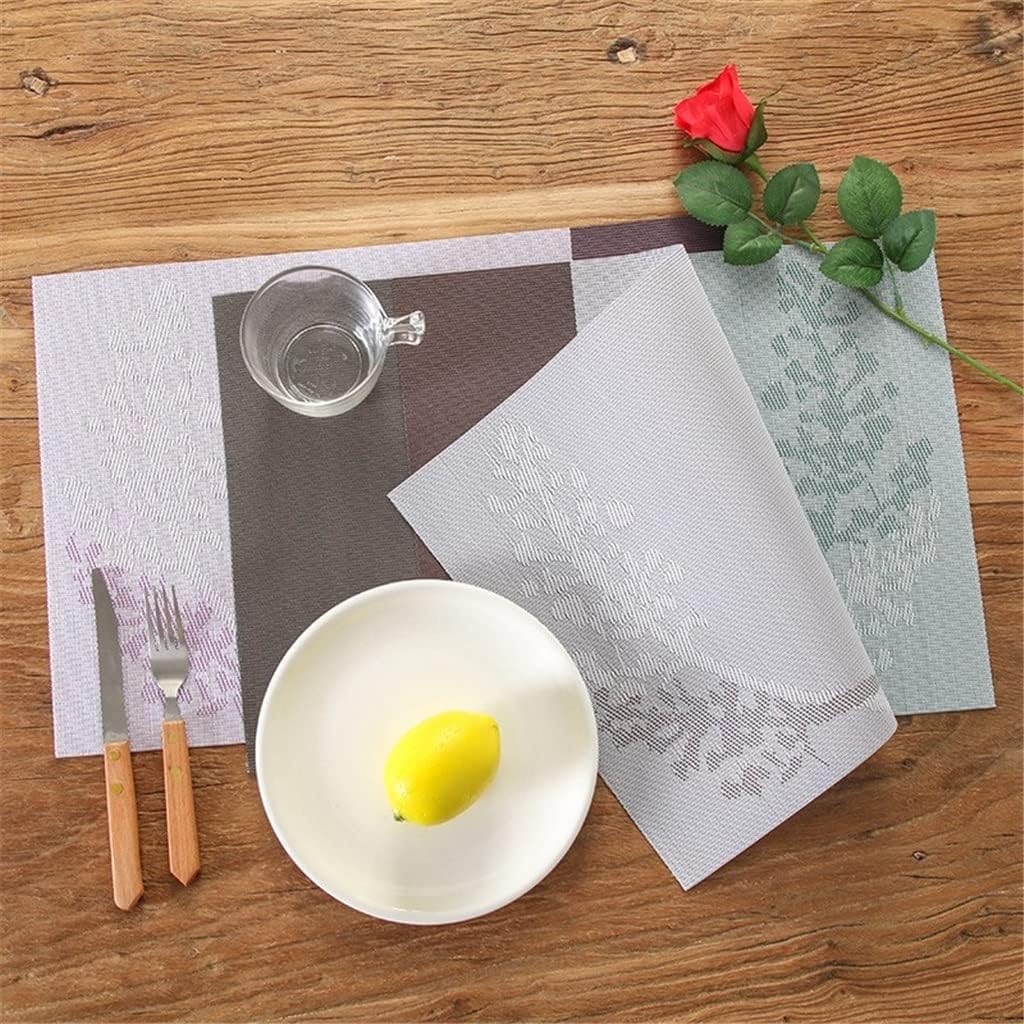 2 Pcs Placemats for Dining Table Mat Place Mat Tableware Pad Coffee Tea Place Mat Kitchen Accessories Decoration(D)