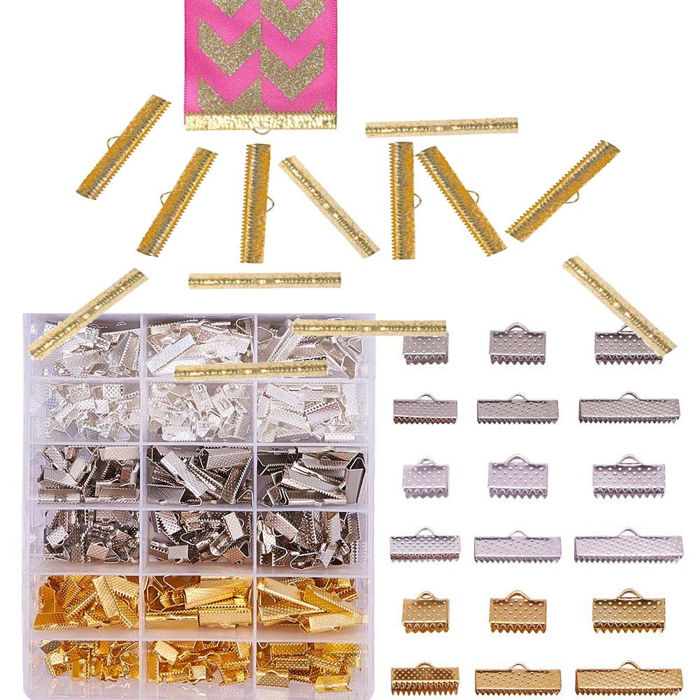 DIY Crafts Design No # 13, Pack of 125 Pcs, Mixed Color 20mm and 25mm Assorted Sizes of Mixed Color Ribbon Clamp End Crim(Design No # 13, Pack of 125 Pcs)-image-33