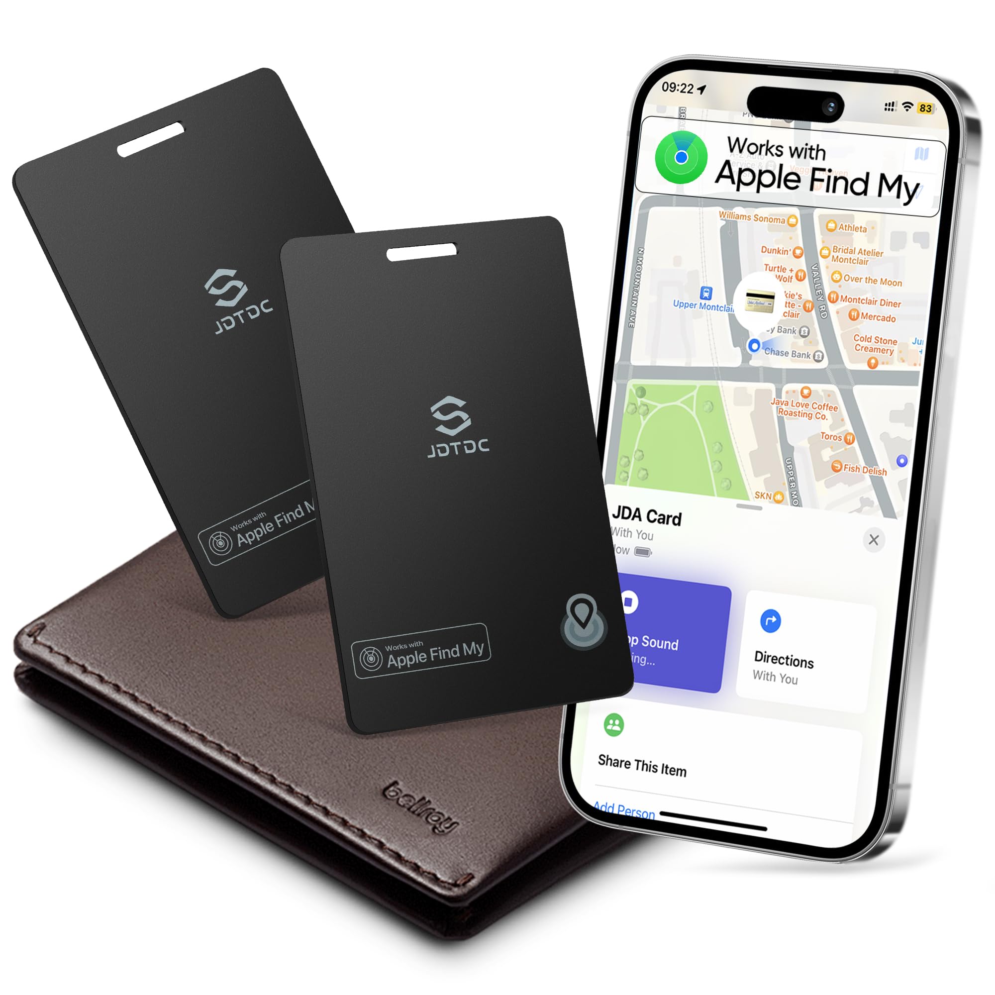 Smartcard-Wallet-Tracker-Card Apple MFi Certified Air-Tag Card - Work with Apple Find My (iOS Only) - Ultra-Thin Credit-Card-Sized-Tracker for Passport, Key Luggage Tracker Anti-Loss Item Locator-picture-15