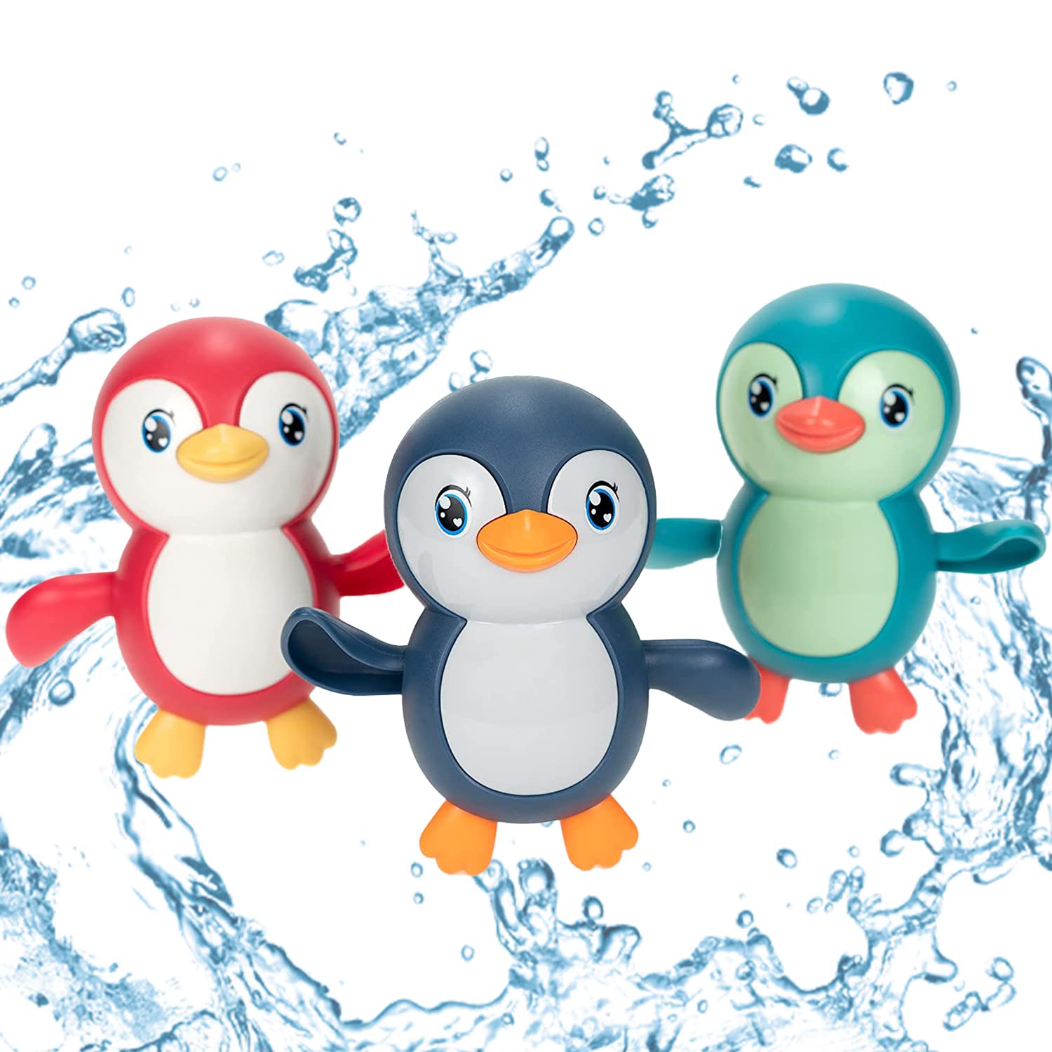 Wind Up Baby Child Bath Toys for Toddlers 1-3 Year Old Penguin Bathtub Toys for Baby Floating Pool Games Water Toys Swimming(Pack of 1) (B0BZMZMMJ6) Amazon Price History, Amazon Price Tracker