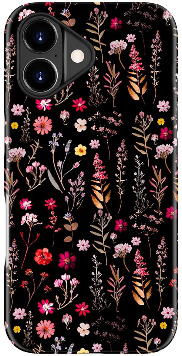 DorisMax for iPhone 17 Case Cute, Preppy Trendy Floral Design,Slim Silicone Protective Hard Cover, MagSafe Compatible Aesthetic Cool Western Y2K Phone Cases for Women Girls, Colorful Wildflowers by DorisMax - Used condition - US$6.43