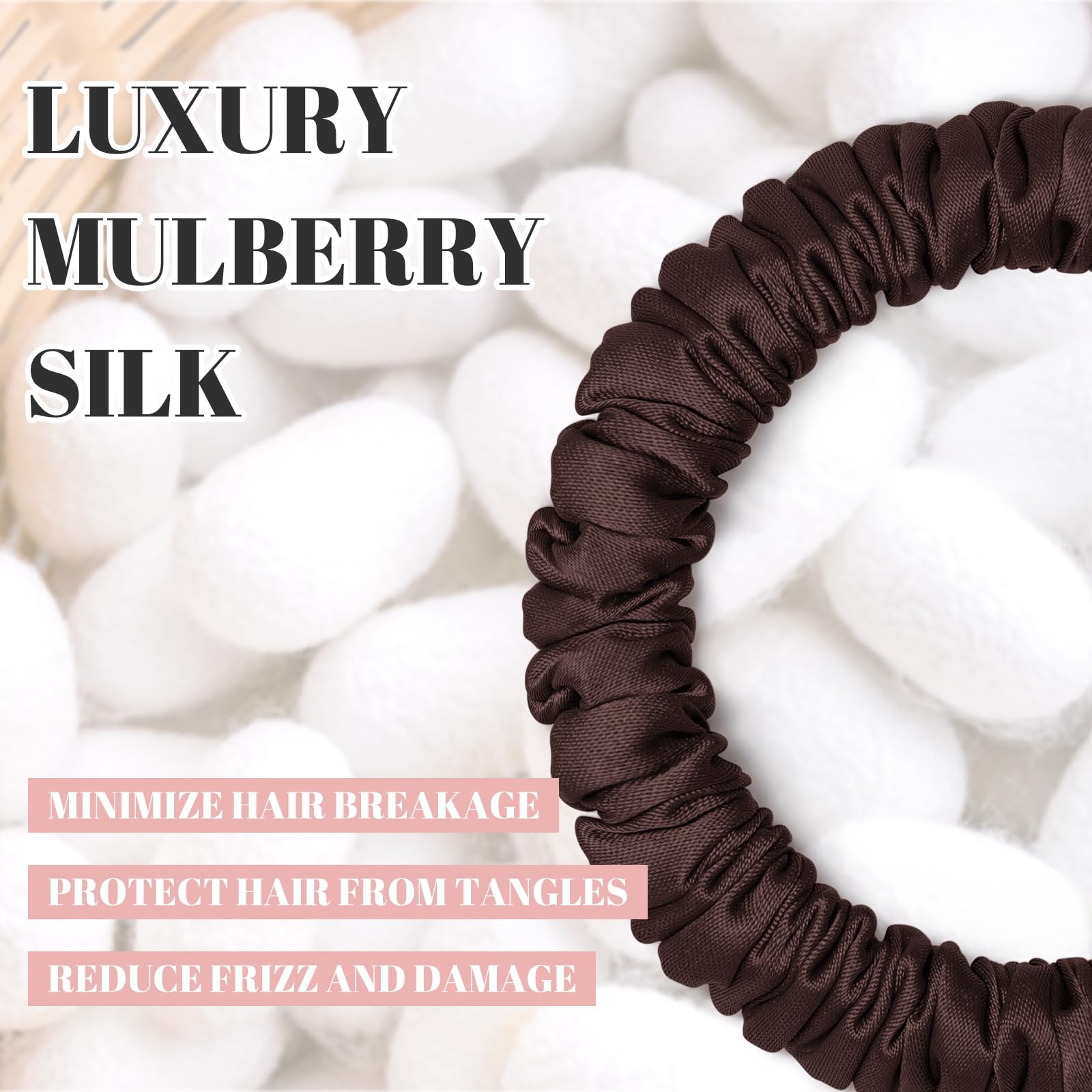 Scrunchies Hair Ties Silk Satin Scrunchy - Image 2