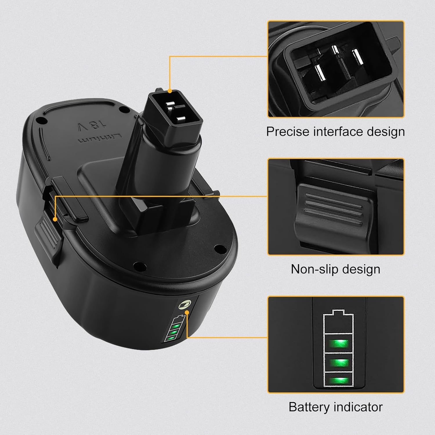 energup 2Pack 18V 7000mAh Li-ion Replace for Dewalt 18V Battery xrp baterias, DC9096 DC9098 DC9099 DE9098 DW9095 DW9096 DW9098 DE9503 DC9182, for 18Volts Dewalt Batteries