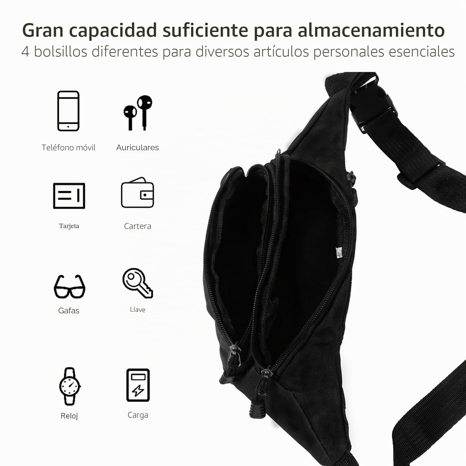 Vinabo Riñonera Hombre Mujer, Riñonera de Ciudad, Unisex, con Eefecto Holográfico, Riñonera Elegante y Brillante para Mujer, para Entrenamiento al Aire Libre, Senderismo, Camping