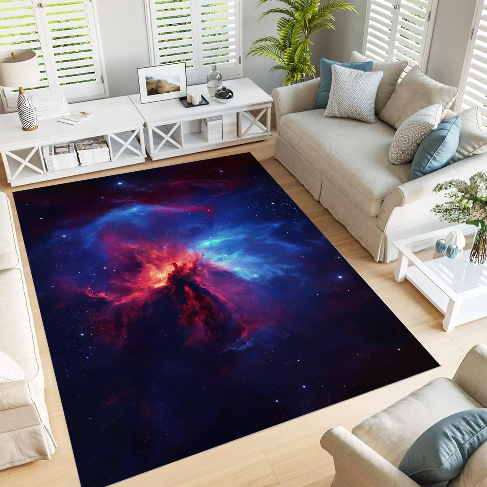 Tapis de salon lavable idéal pour sublimer une pièce de vie lumineuse et moderne